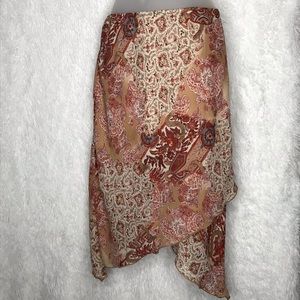 A. Byer paisley handkerchief skirt size s